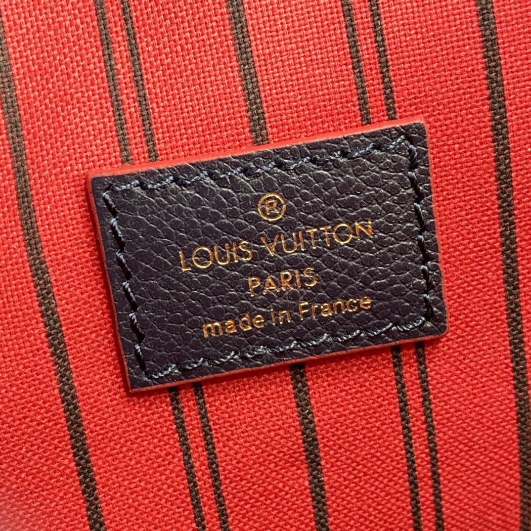 Louis Vuitton POCHETTE METIS Handbag Monogram Empreinte M44071 Navy Blue/Red